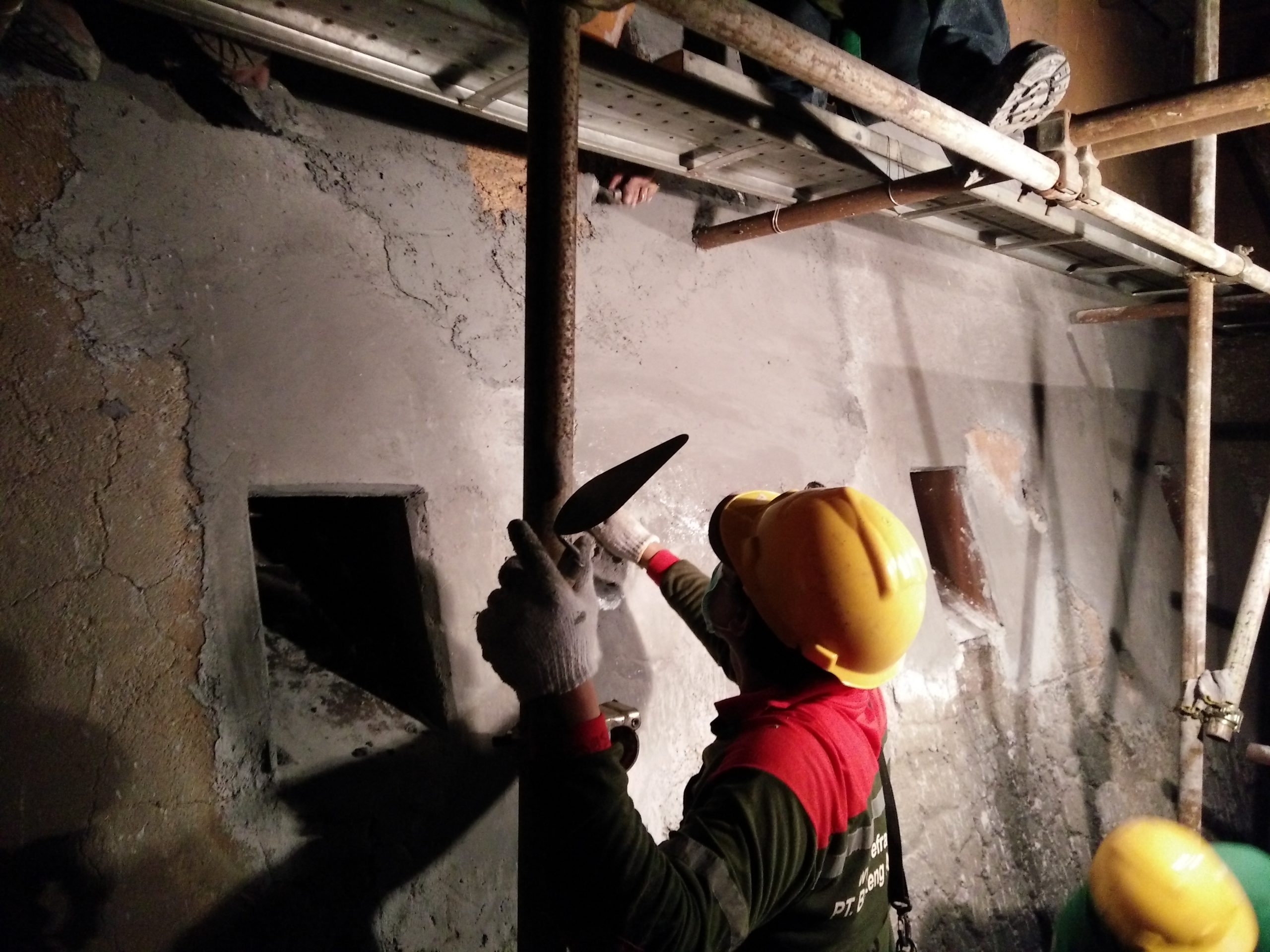 Repair & Install Refractory Castable Furnace Boiler